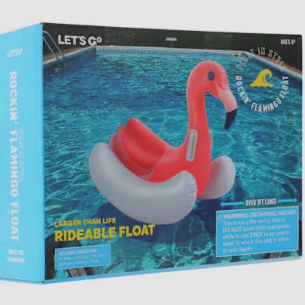 Rideable Rockin’ Flamingo Float - Picture 4 of 5